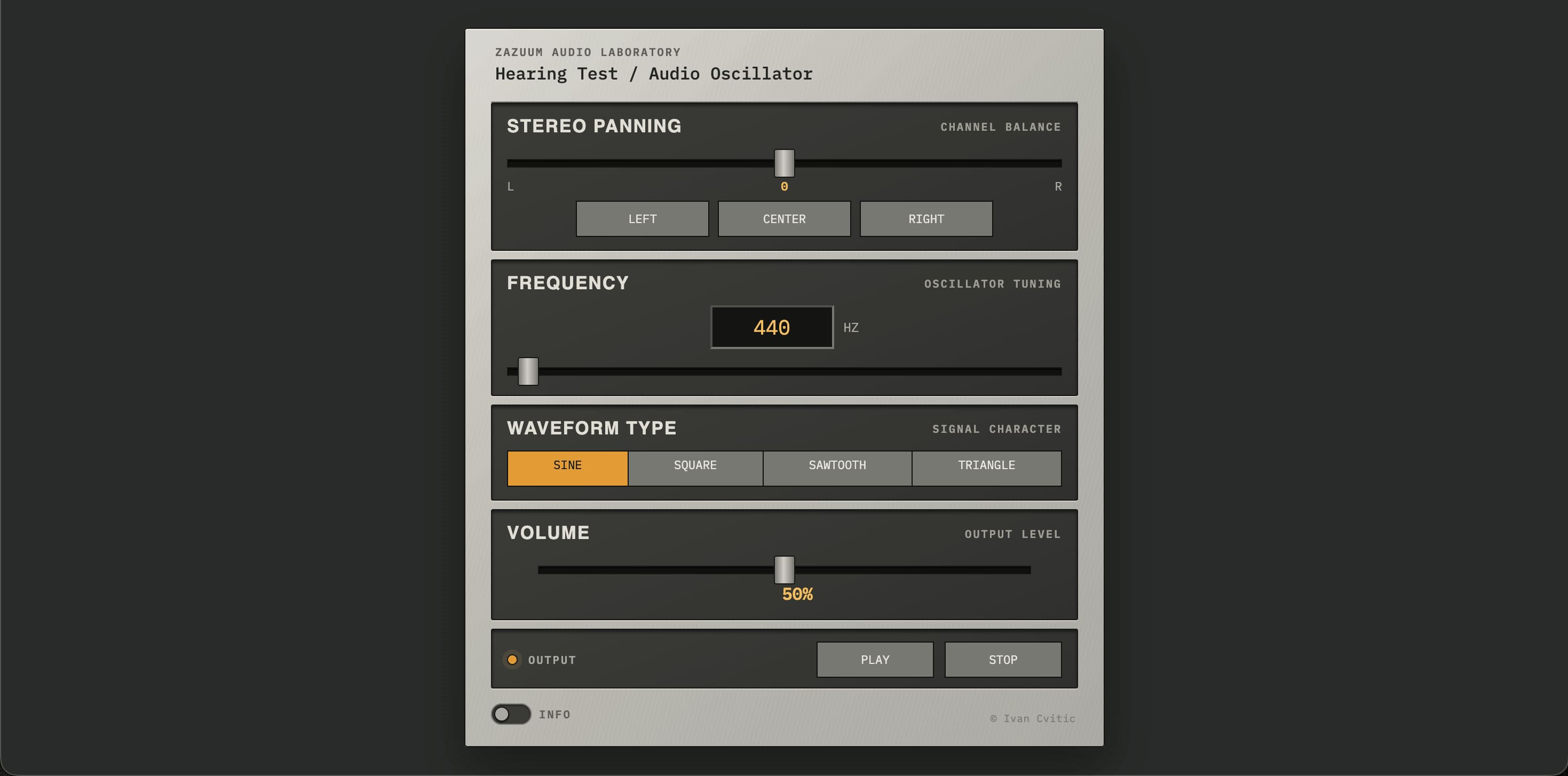 Hearing Test / Audio Oscillator preview